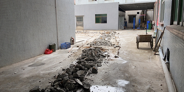 電子廠雨污分流工程施工現場1